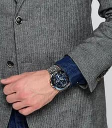 Сталеві чоловічі наручні годинники Casio оригінал Японія Edifice EFR-539D-1A2VUEF зі сталевим браслетом - мініатюра 4