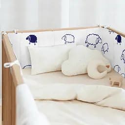 Бортики в дитяче ліжечко 30x60 SHEEP, білий (WeltBed_Sheep_30x60) - мініатюра 2