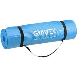 Килимок (мат) для йоги та фітнесу Gymtek NBR 1см голубий - мініатюра 6