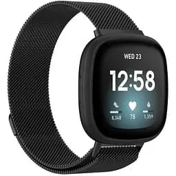 Миланский сетчатый ремешок Primo для часов Fitbit Versa 3/Fitbit Sense Black L