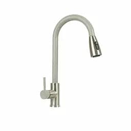 Змішувач для кухні з висувним виливом Platinum KT 8203 (8614) сірий