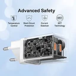 МЗП Baseus GaN5 Pro OS + Type-C to Type-C 40W (CCGP18010) White - мініатюра 3