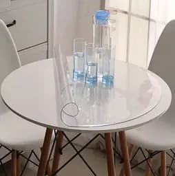 М'яке скло Прозора силіконова скатертина на стіл Soft Glass Захист для меблів 1.2х1.0 м (товщина 2мм) - мініатюра 7