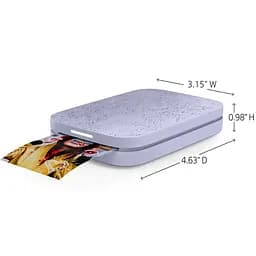 Фотодрукарка портативна HP Sprocket Purple 2"x3" 313x400dpi Zink 64MB Bluetooth колір фіолетовий (HPISPPR/HPISPR) - мініатюра 3