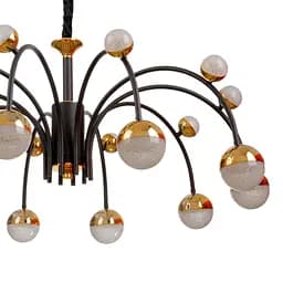 Люстра Brille молекула підвісна LED 90W WW+NW+CW BK+GD (BL-79S/20) - мініатюра 3