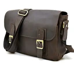 Чоловіча шкіряна сумка через плече TARWA 32х7х25 см sum0025802