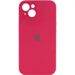 Чехол Silicone Case Full Camera Protective AA для Apple iPhone 13 6.1" Червоний / Rose Red