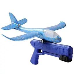 Пистолет C 70878-1 с запуском самолета на колесах, подсветкой и механическим пусковым механизмом, синий