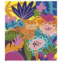 Тетрадь общая Школярик Summer is Here 080-3225K-4 в клеточку 80 листов