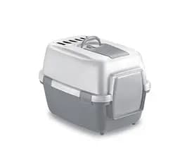 Stefanplast Wiva Cat - Туалет закрытый для котов 55х40х40 см серый
