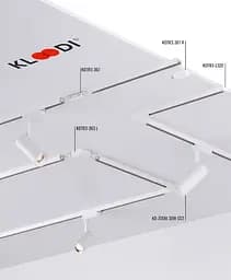 Трек однофазний 3м, білий KLOODI KDTR3-L330 3 WH - мініатюра 2