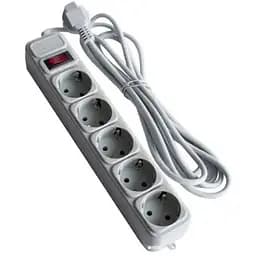 Сетевой фильтр Maxxter SPM5-G-10G удлинитель 5 розеток 1.8 м белый