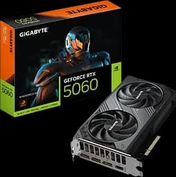 Видеокарта GeForce RTX 5060 8GB Gigabyte Windforce (GV-N5060WF2-8GD)
