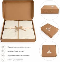 Постільна білизна Love You Варена бавовна Айворі Євро (ly62033) - мініатюра 6