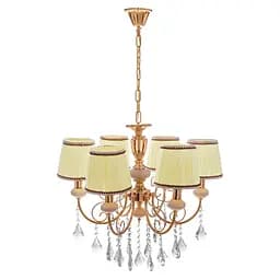 Люстра підвісна Brille кришталева з абажуром E14 40W G (BCL-677S/6)