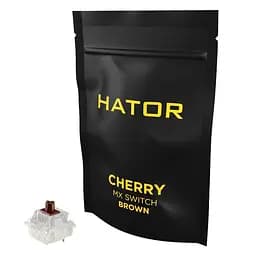 Набір механічних перемикачів HATOR Hotswap Switch Cherry MX Brown 10 шт. (HTS-124)