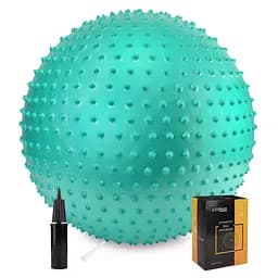 Мяч для фитнеса (фитбол) Cornix 55 см массажный Anti-Burst Mint XR-0472