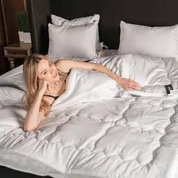 Ковдра вовняна MirSon Luxury Exclusive №1364, демісезонна, 155x215 см, біла - мініатюра 6