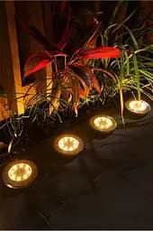 Дискові лампи Sun Lamp на сонячній батареї 8 led 4 шт - мініатюра 5