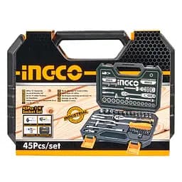 Набір торцевих головок з тріскачкою Ingco Industrial 1/4" 45 предметів (HKTS14451) - мініатюра 6