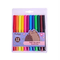 Фломастери Yes 12 кольорів Pusheen (650568)