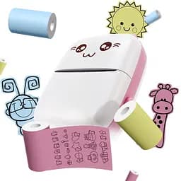Портативний термопринтер JETIX Mini printer Pink - мініатюра 9