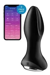 Анальная смарт вибропробка с жемчужным массажем Satisfyer Rotator Plug 2+ Black Satisfyer IG003160; SO6279 94174