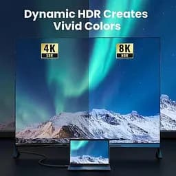 Кабель HDMI надшвидкісний 8K/60Гц UGREEN 48 Гбіт/с плетений HDR Dolby Vision HDR10 2.1 0.5м (40493) - мініатюра 3