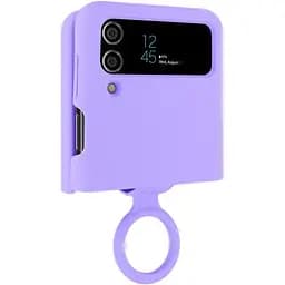 Чехол Foldables Silicone Cover Lakshmi AAA для Samsung Galaxy Z Flip4 Сиреневый / Dasheen