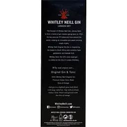 Джин Whitley Neill Original London Dry Gin 43% 0.7 л у подарунковій упаковці - мініатюра 3