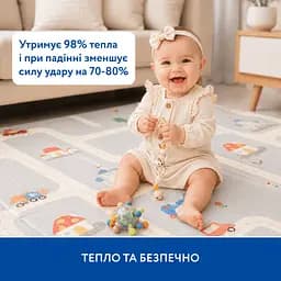 Уцінка. Двосторонній ігровий термокилимок Piccolino Транспорт 150х180х1 см (26000002)  - мініатюра 7