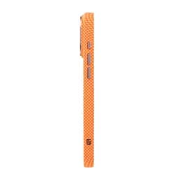 Карбоновый чехол для Apple iPhone 17 Pro, LikeCarbon2 SE MagCase, оранжевый, тонкий защитный чехол-панель из поликарбоната с магнитами N52, MagSafe, противоударный, совместим с беспроводной зарядкой, приподнятые края для защиты камеры - мініатюра 6