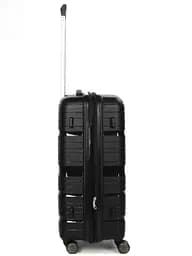 Валіза середня M поліпропілен Worldline Airtex 283 66×44×28см 80л Чорний - мініатюра 8