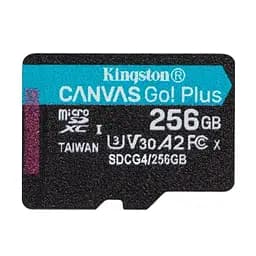 Карта пам'яті microSDXC 256Gb Canvas Go! Plus Kingston teh0020723