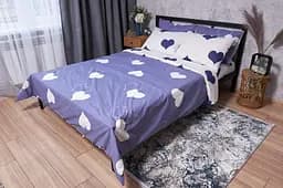 Підковдра Moon&Star Бязь Gold Люкс Royal Blue King Size 220x240 см