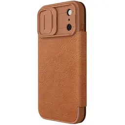 Шкіряний чохол-книжка Nillkin Qin Pro Camshield для Apple iPhone 17 Pro (6.3) Brown