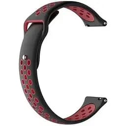 Ремінець BeWatch sport-style 20 мм для смарт-годин Xiaomi amazfit BIP Чорно-червоний (1010113)