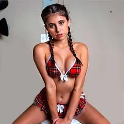 Шкільний костюм жіночий провокаційний S/M червоний K0586-2