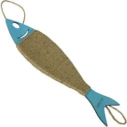 Когтеточка Lucky Pet Эко Рыбка 35х10 см голубая