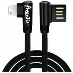 Кабель угловой Avantis AC-47t L-Shape USB Lightning черный