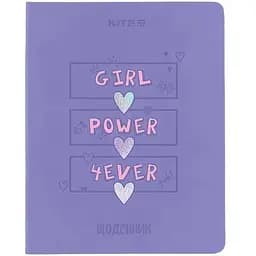 Шкільний щоденник Kite м’яка обкладинка PU, Girl Power 4ever (K24-283-3)