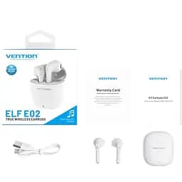 Навушники TWS Vention Elf Earbuds E02 White (NBGW0) - мініатюра 4