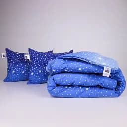 Набір MirSon №1214 Сolor Fun Line Milky Way EcoSilk 140 х 205 см синій (2200010866377)