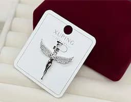 Прикраса хрестик Xuping біжутерія з медичного золота гіпоалергенна підвіска кулон із крилами