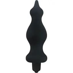 Анальна пробка з вібрацією Adrien Lastic Bullet Amuse Black діаметр 3.9 см