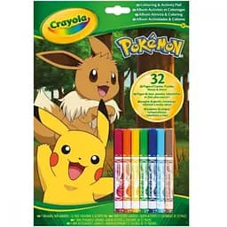 Розмальовка Crayola Pokemon 32 сторінки та 7 фломастерів (04-2746G)