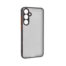 Чехол панель-накладка для Samsung Galaxy A55 5G (A556), Frosted Matte, черный, противоударный чехол с защитой всего корпуса, термополиуретан TPU + поликарбонат PC, ArmorStandart (ARM74335)