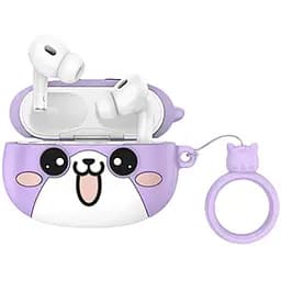 Навушники бездротові Hoco TWS EW48 вакуумні фіолетовий cat