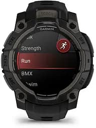 Смарт-годинник Garmin Instinct 3 45mm AMOLED Black with Black Silicone Band (010-02936-40) - мініатюра 3