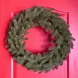 Вінок хвойний різдвяний Hvoya Traditional литий зелений 40 см - мініатюра 6
